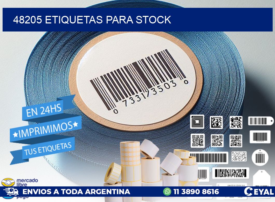 48205 ETIQUETAS PARA STOCK
