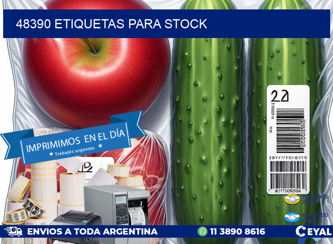 48390 ETIQUETAS PARA STOCK