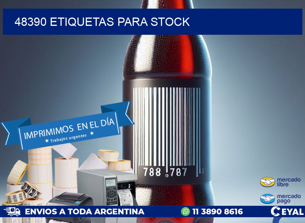 48390 ETIQUETAS PARA STOCK