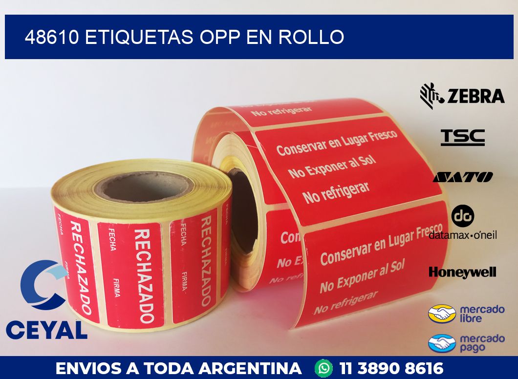 48610 ETIQUETAS OPP EN ROLLO