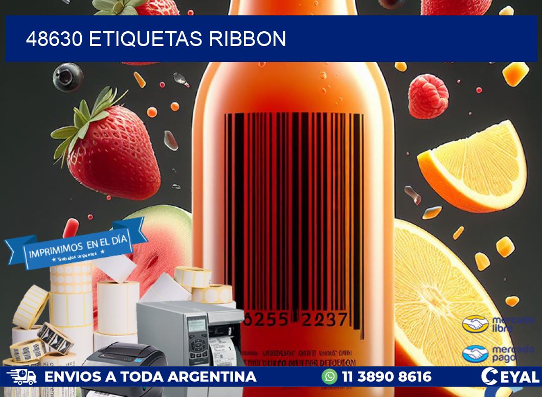 48630 ETIQUETAS RIBBON