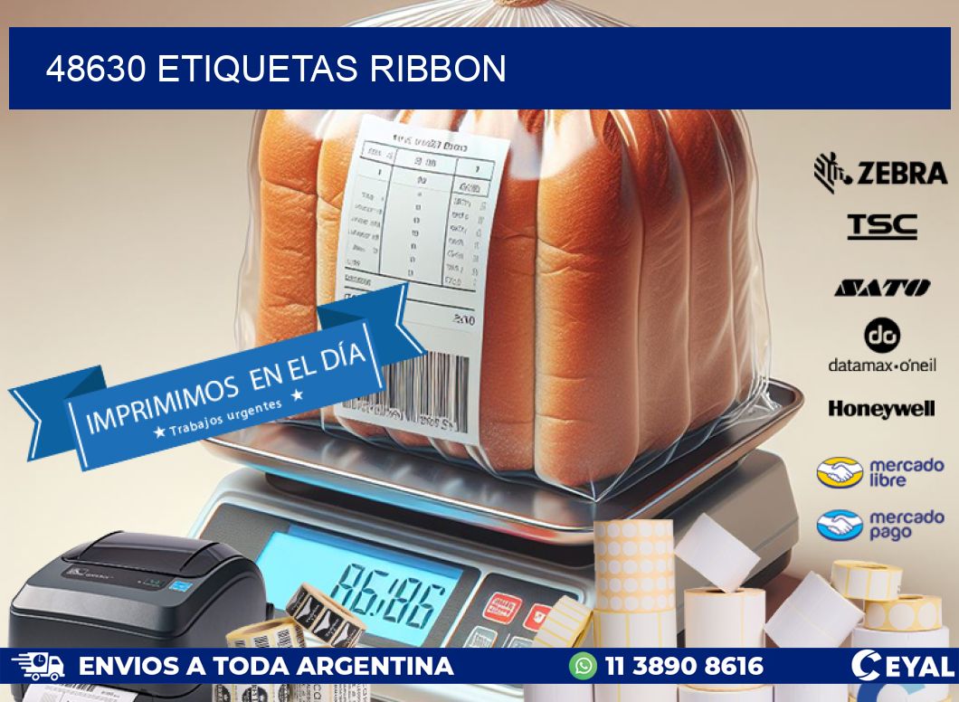 48630 ETIQUETAS RIBBON