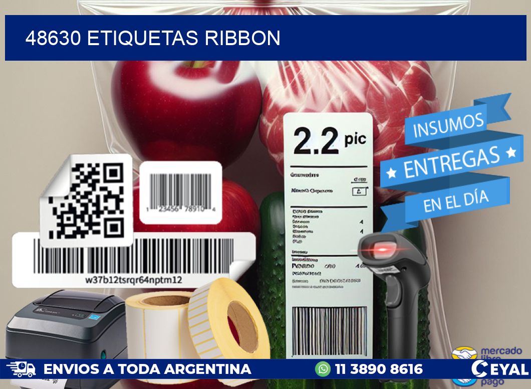 48630 ETIQUETAS RIBBON