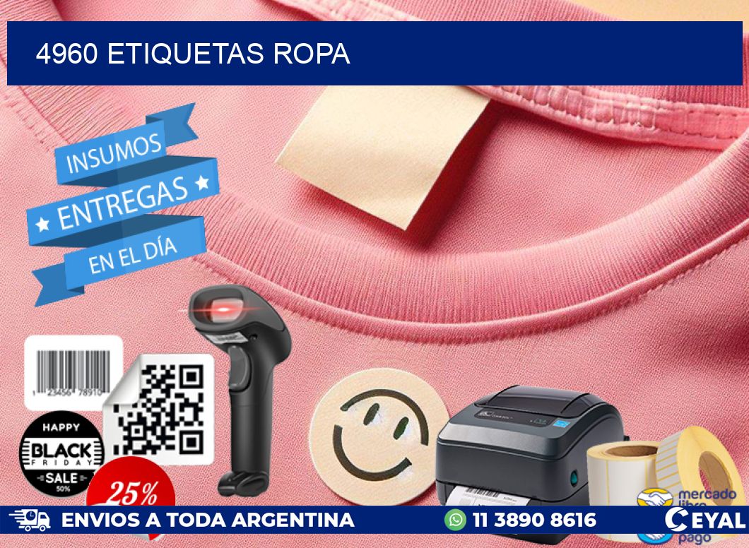 4960 ETIQUETAS ROPA