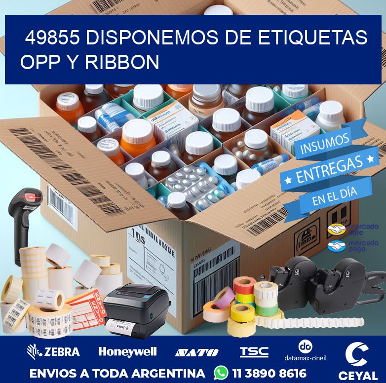 49855 DISPONEMOS DE ETIQUETAS OPP Y RIBBON