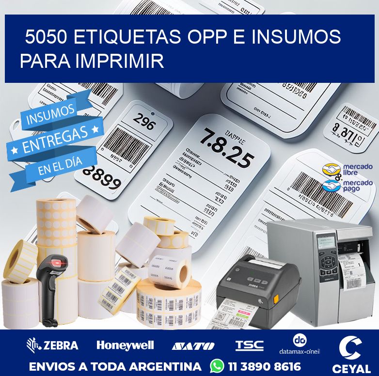 5050 ETIQUETAS OPP E INSUMOS PARA IMPRIMIR