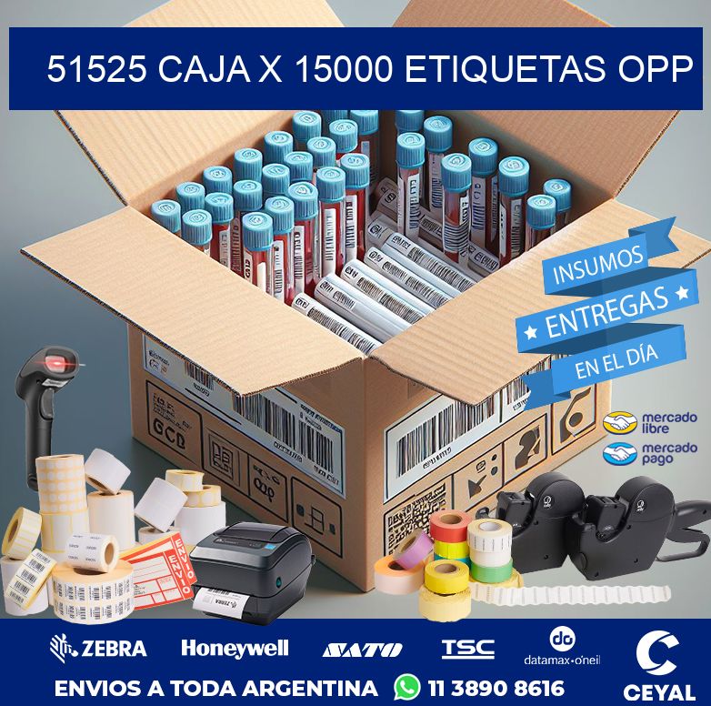 51525 CAJA X 15000 ETIQUETAS OPP