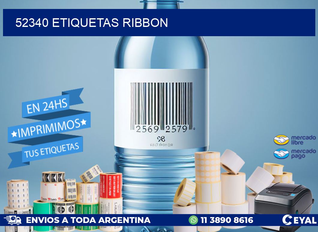 52340 ETIQUETAS RIBBON