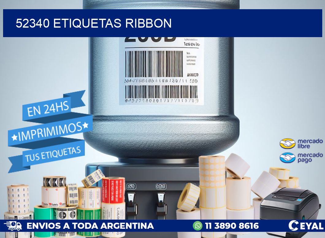52340 ETIQUETAS RIBBON