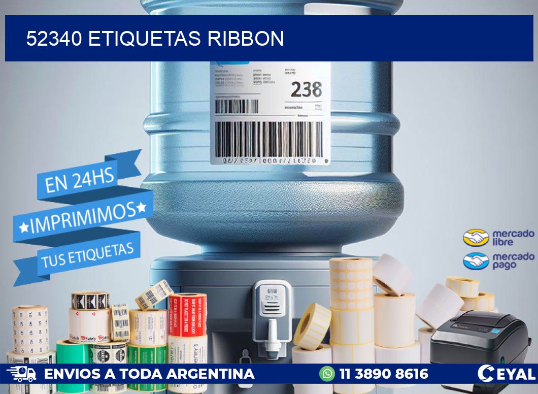 52340 ETIQUETAS RIBBON