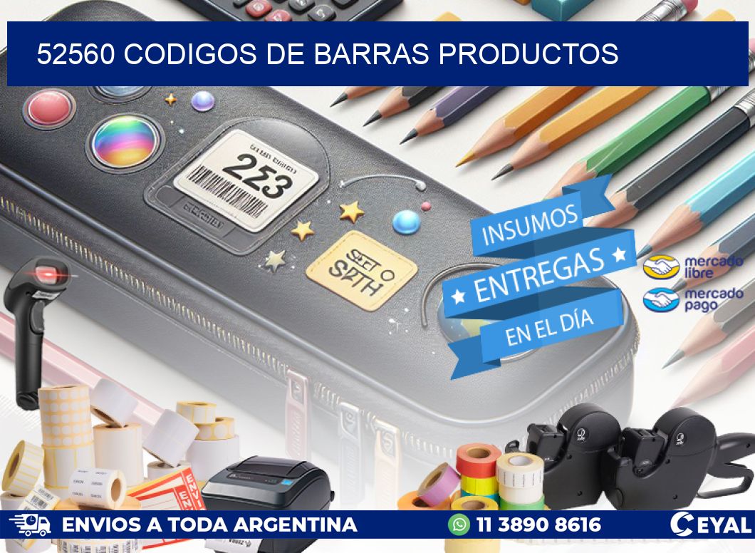 52560 Codigos de barras productos