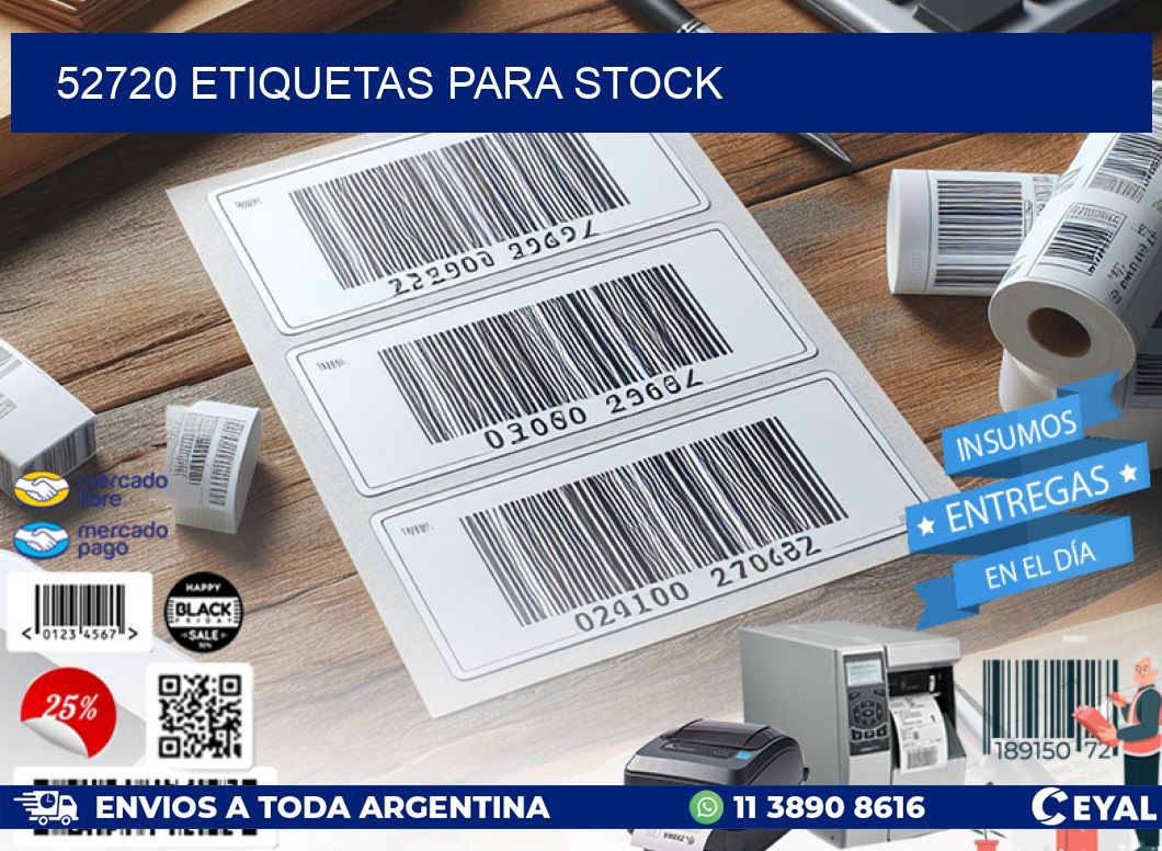 52720 ETIQUETAS PARA STOCK