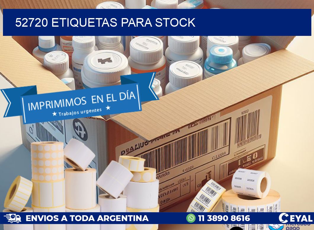 52720 ETIQUETAS PARA STOCK