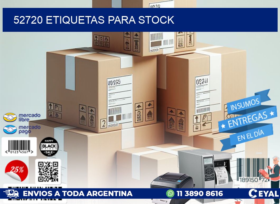 52720 ETIQUETAS PARA STOCK