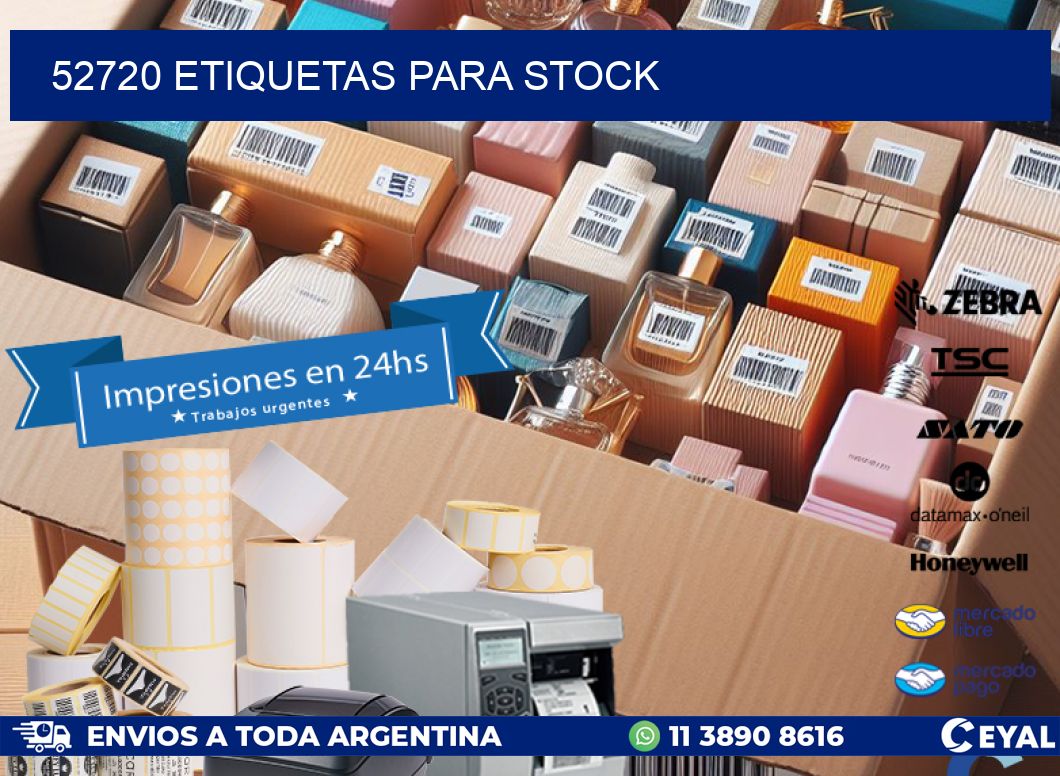 52720 ETIQUETAS PARA STOCK