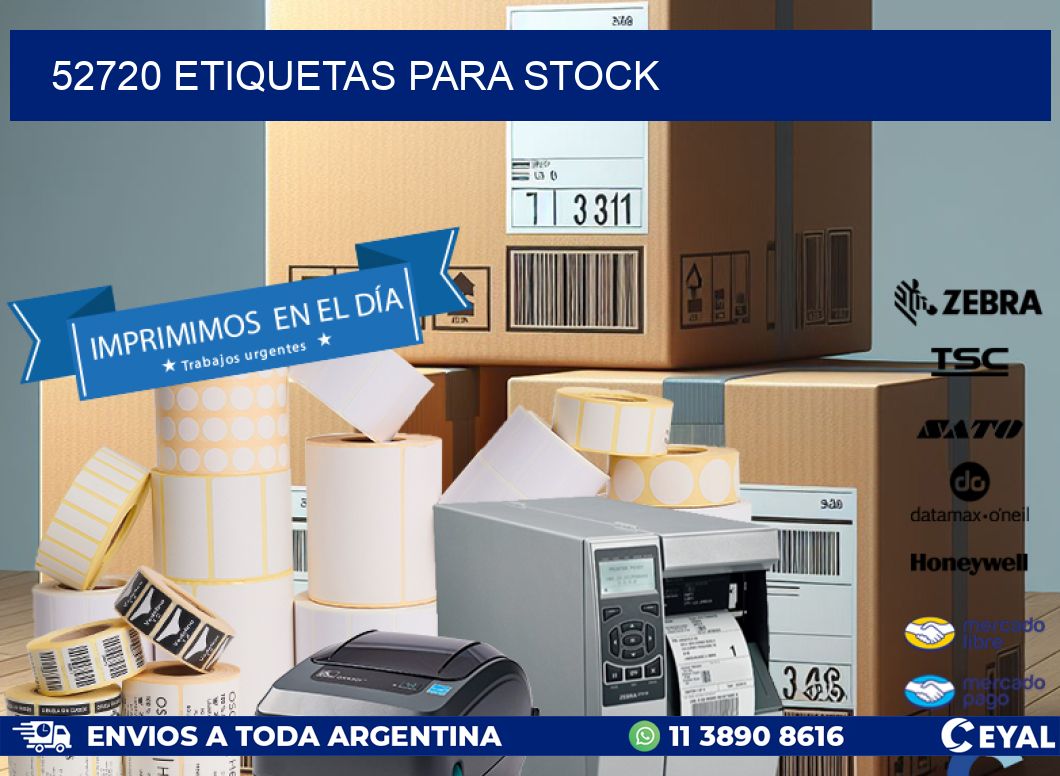 52720 ETIQUETAS PARA STOCK