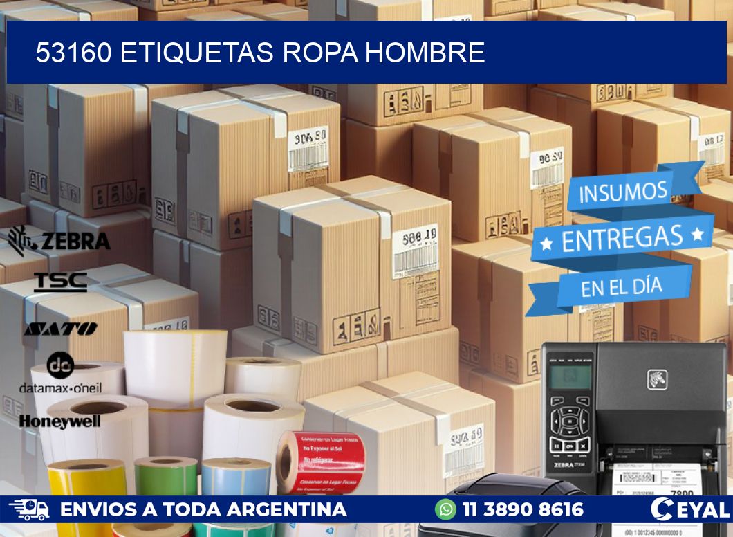 53160 ETIQUETAS ROPA HOMBRE