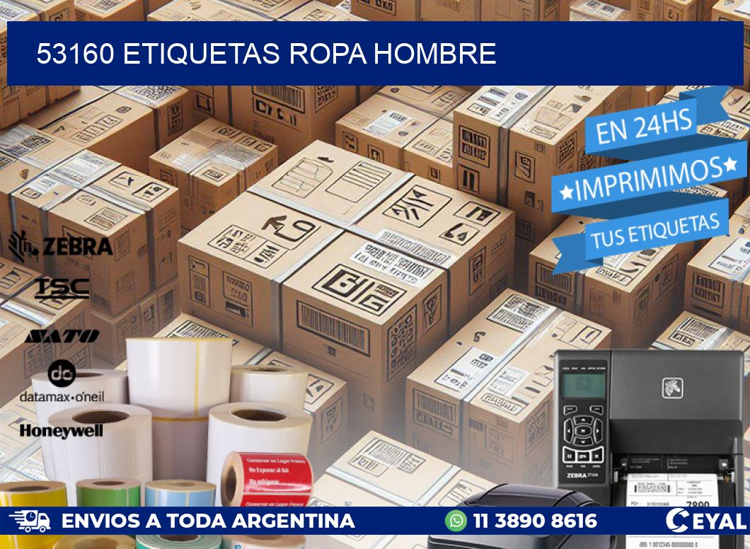 53160 ETIQUETAS ROPA HOMBRE