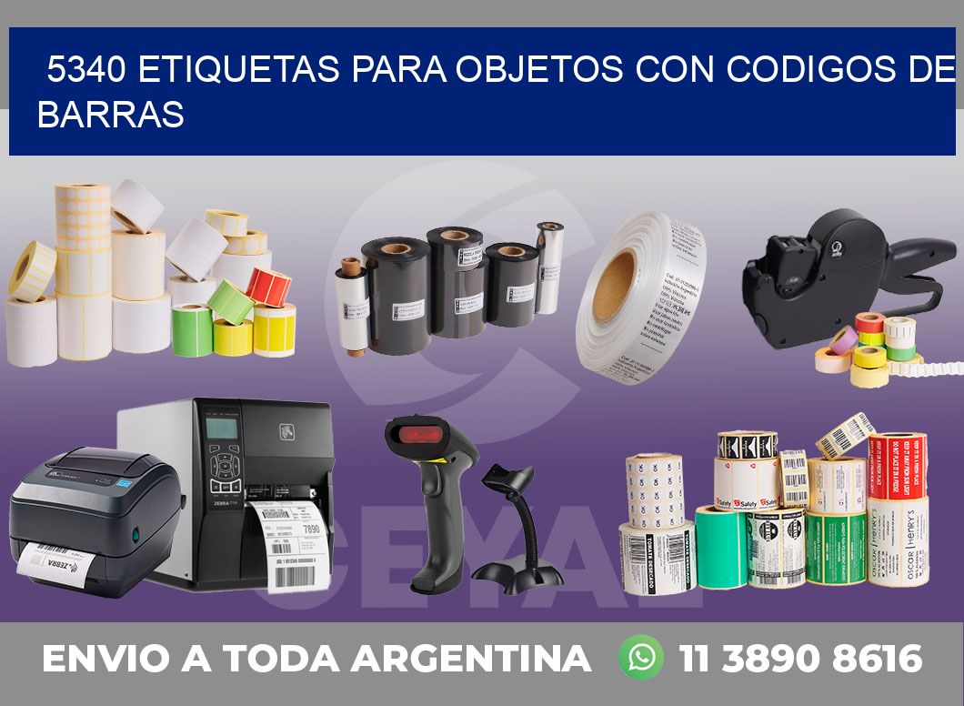 5340 ETIQUETAS PARA OBJETOS CON CODIGOS DE BARRAS