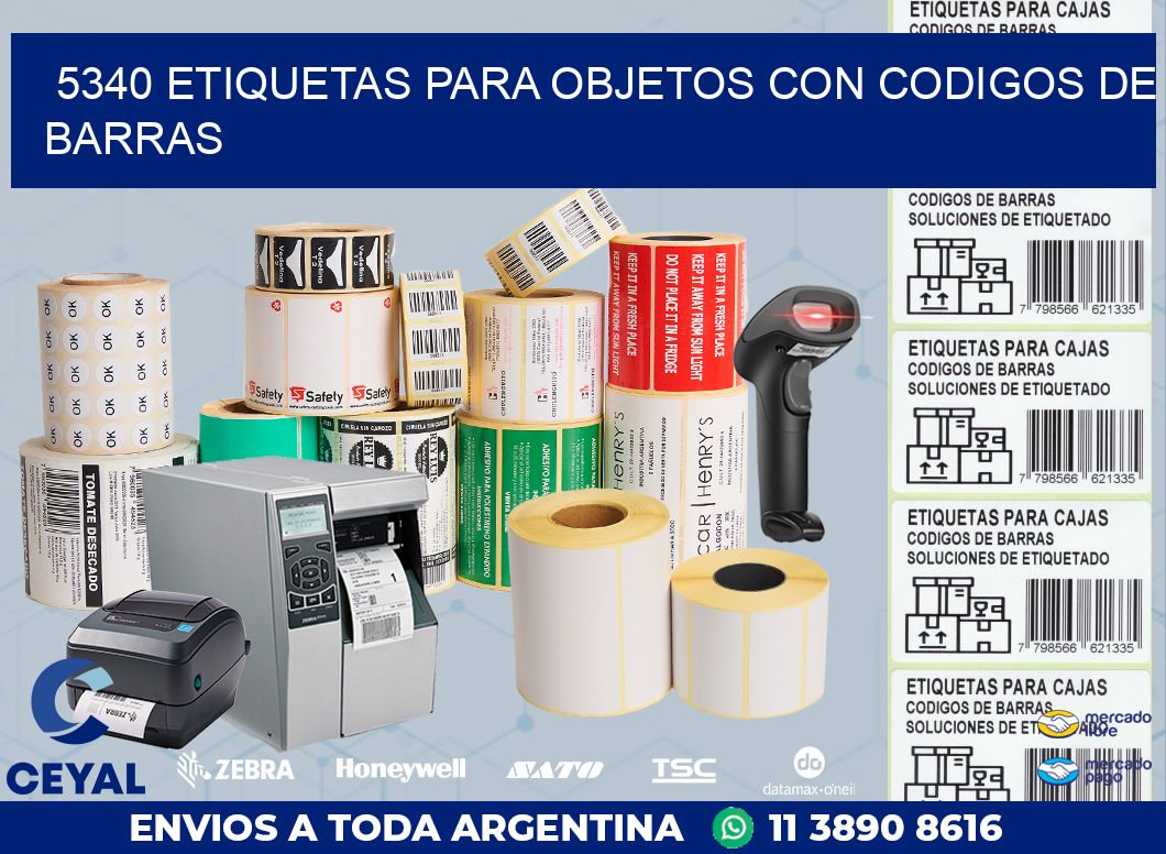 5340 ETIQUETAS PARA OBJETOS CON CODIGOS DE BARRAS
