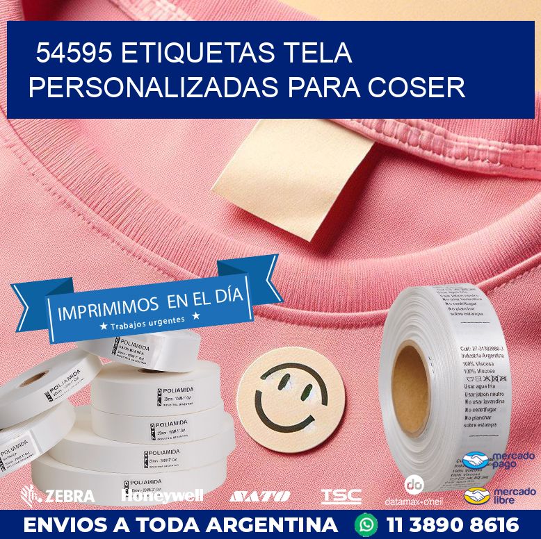 54595 ETIQUETAS TELA PERSONALIZADAS PARA COSER