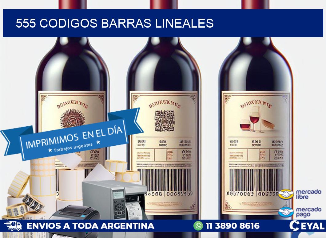 555 CODIGOS BARRAS LINEALES