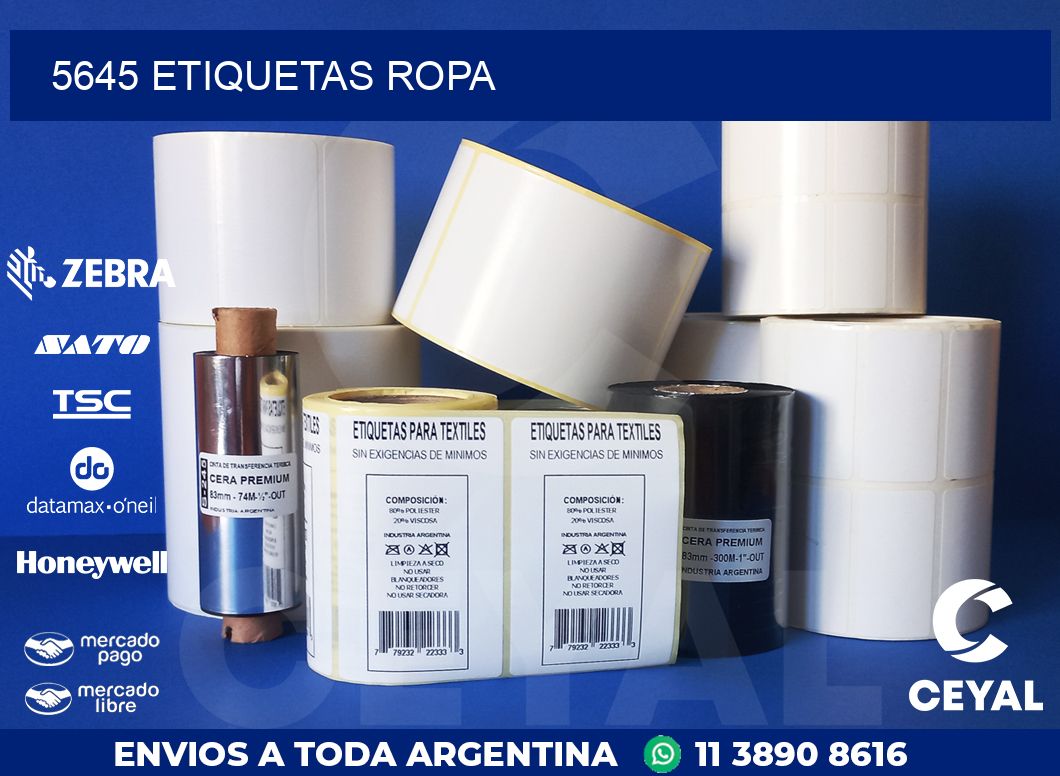 5645 ETIQUETAS ROPA