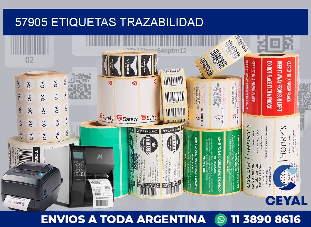 57905 etiquetas trazabilidad