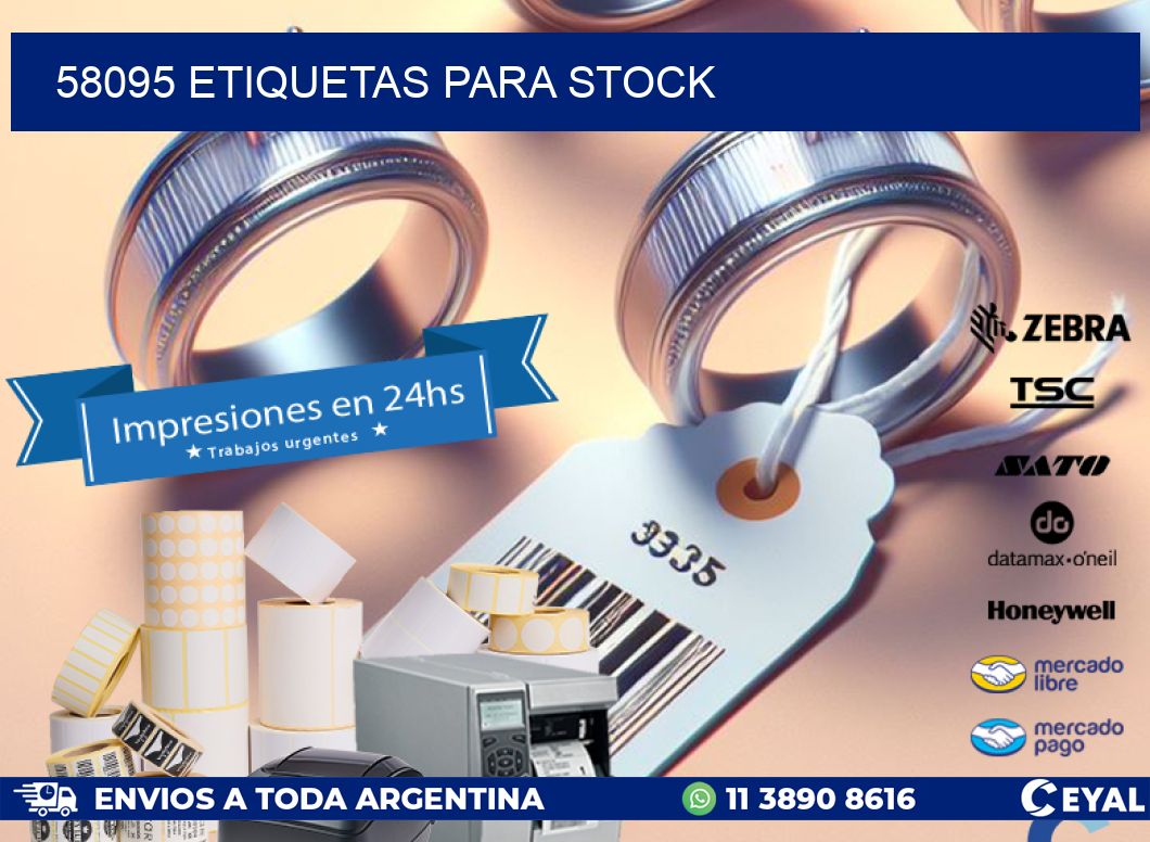58095 ETIQUETAS PARA STOCK