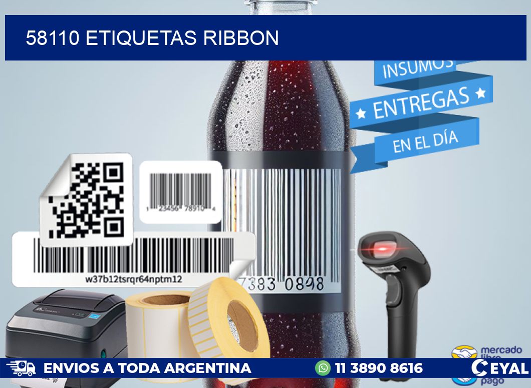 58110 ETIQUETAS RIBBON