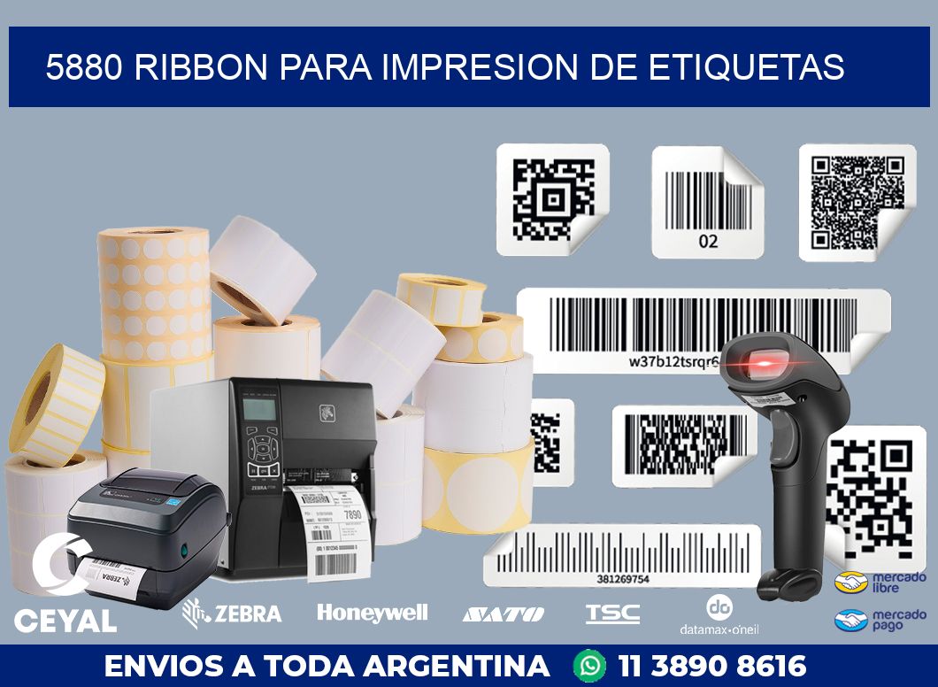 5880 RIBBON PARA IMPRESION DE ETIQUETAS
