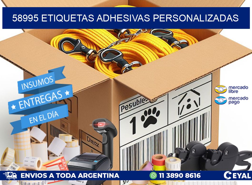 58995 etiquetas adhesivas personalizadas