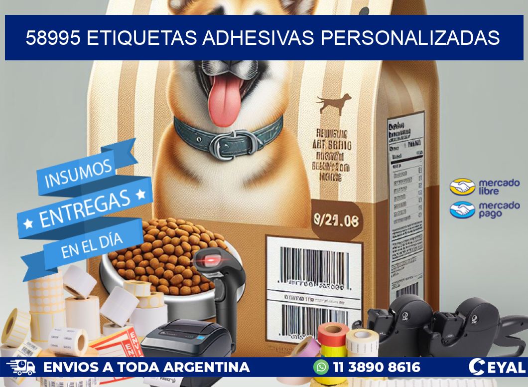 58995 etiquetas adhesivas personalizadas