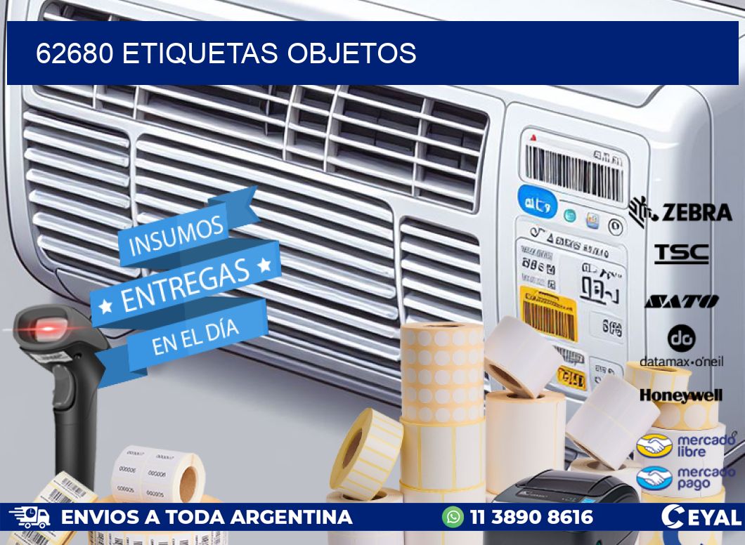 62680 etiquetas objetos