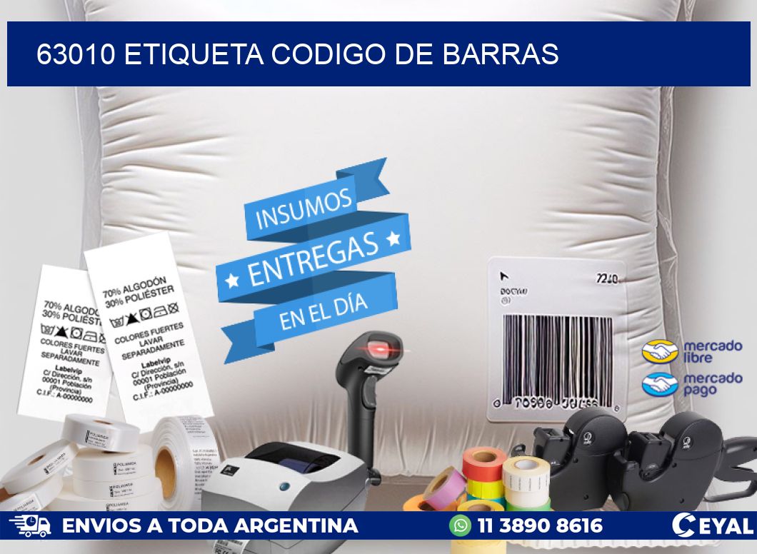 63010 etiqueta codigo de barras