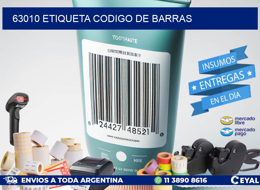 63010 etiqueta codigo de barras