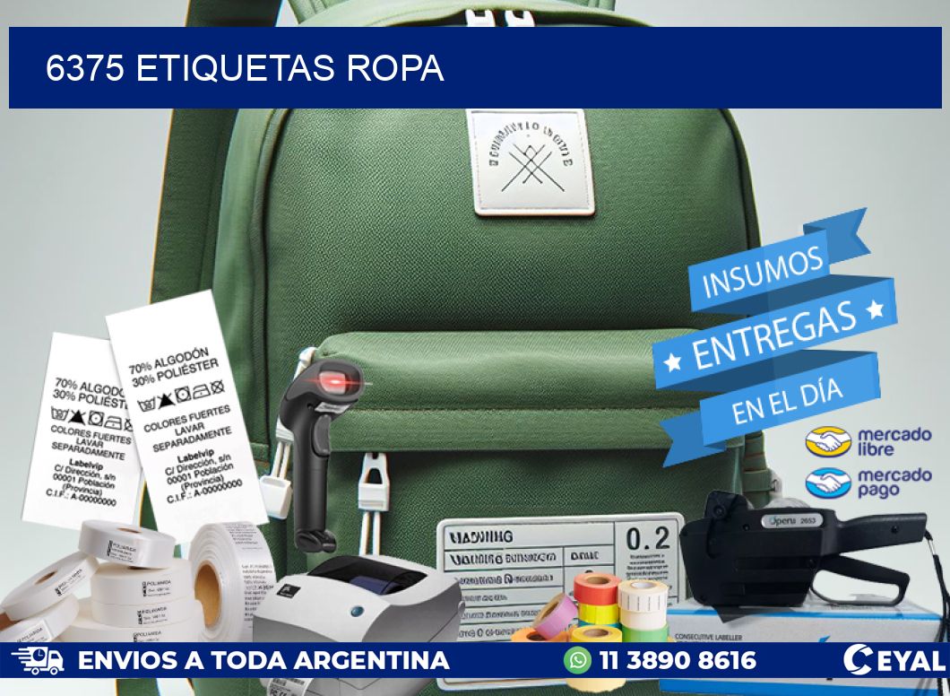 6375 ETIQUETAS ROPA