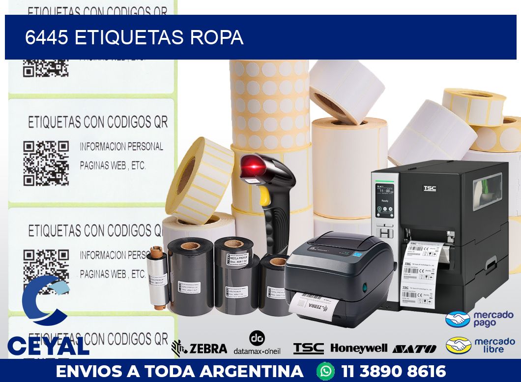 6445 ETIQUETAS ROPA