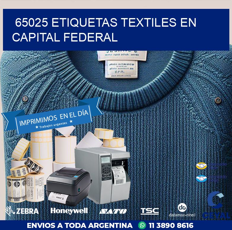 65025 ETIQUETAS TEXTILES EN CAPITAL FEDERAL