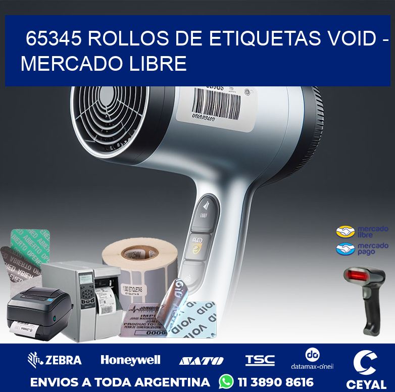 65345 ROLLOS DE ETIQUETAS VOID – MERCADO LIBRE