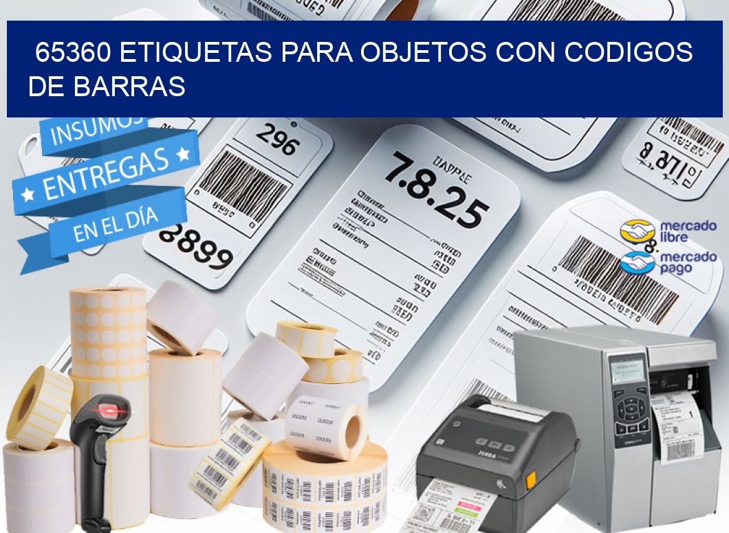 65360 ETIQUETAS PARA OBJETOS CON CODIGOS DE BARRAS
