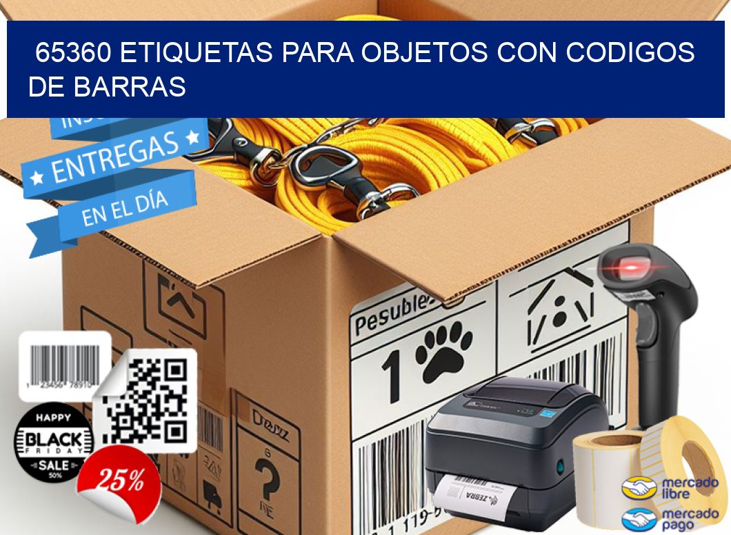 65360 ETIQUETAS PARA OBJETOS CON CODIGOS DE BARRAS