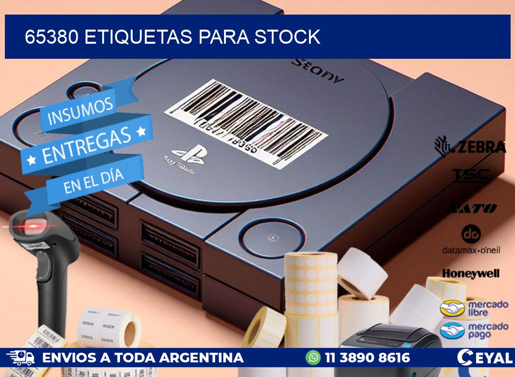 65380 ETIQUETAS PARA STOCK