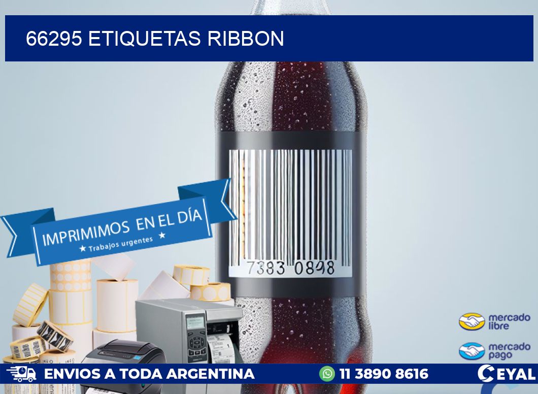 66295 ETIQUETAS RIBBON