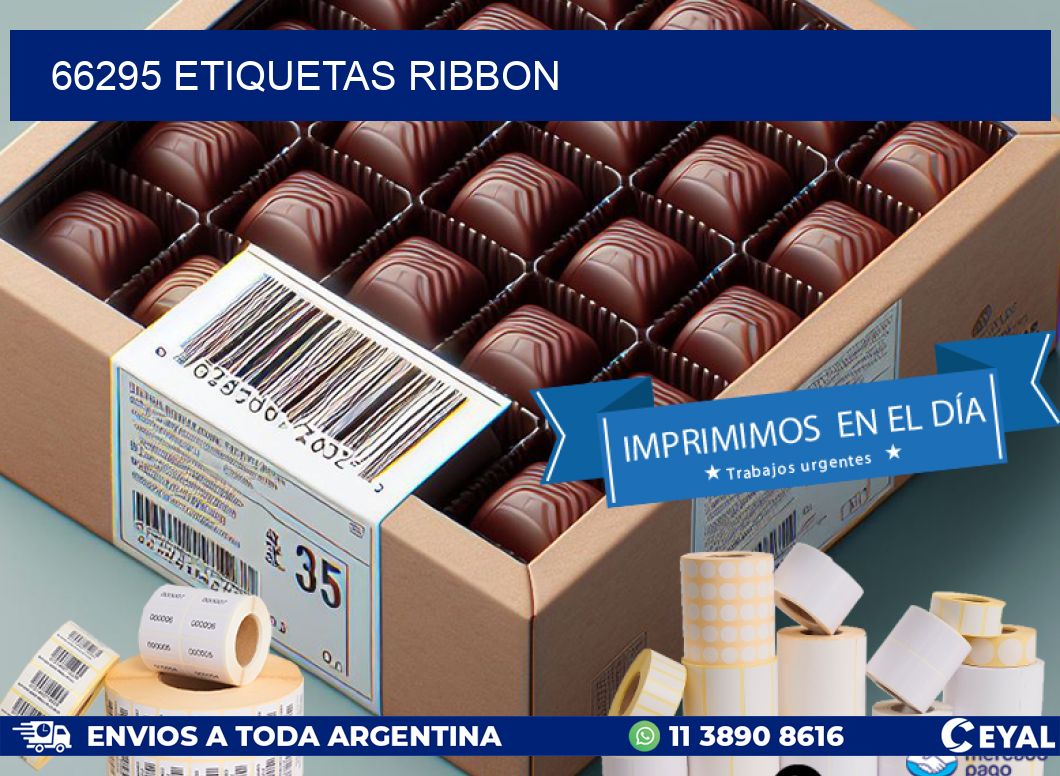 66295 ETIQUETAS RIBBON