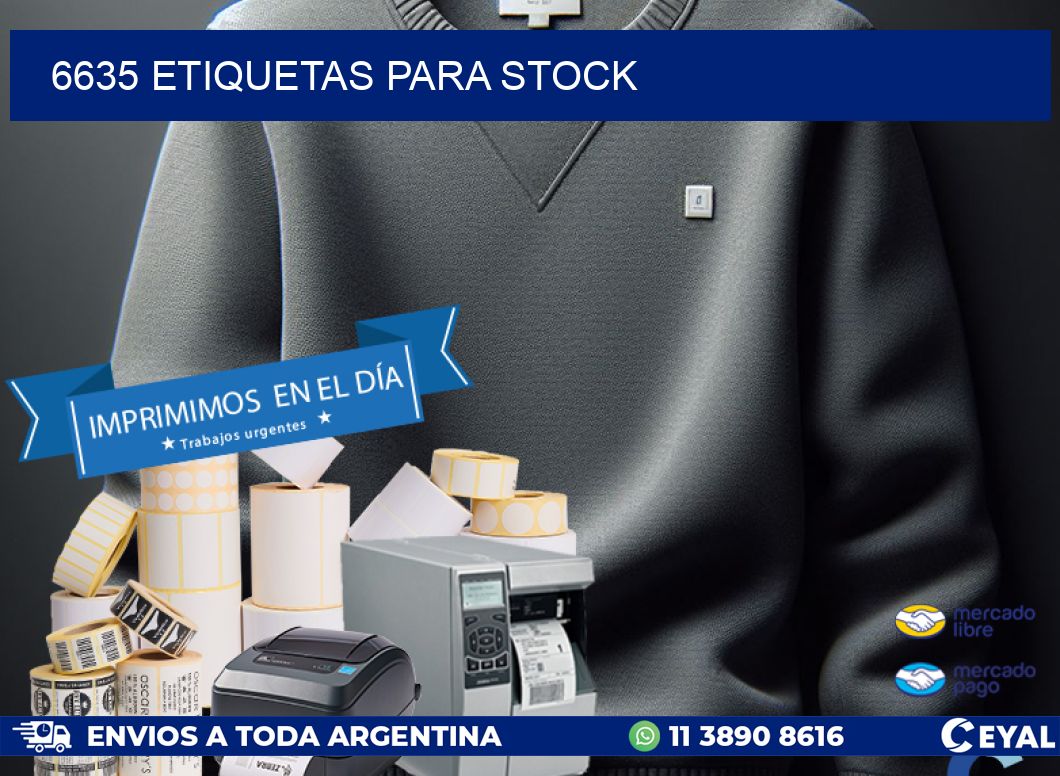 6635 ETIQUETAS PARA STOCK