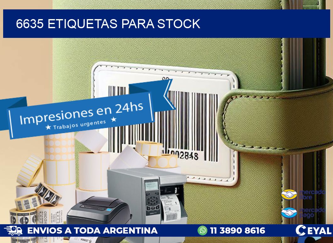 6635 ETIQUETAS PARA STOCK