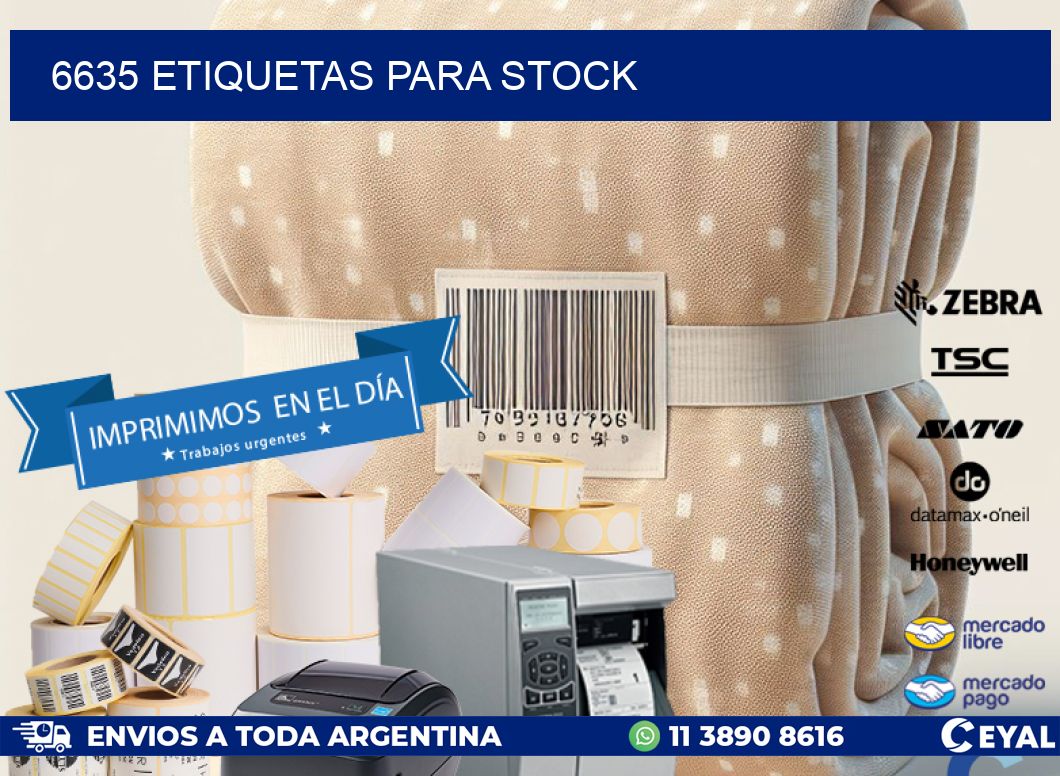 6635 ETIQUETAS PARA STOCK