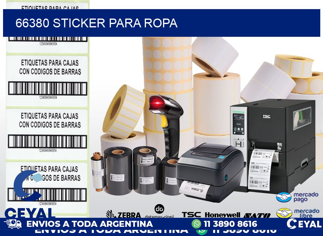 66380 STICKER PARA ROPA