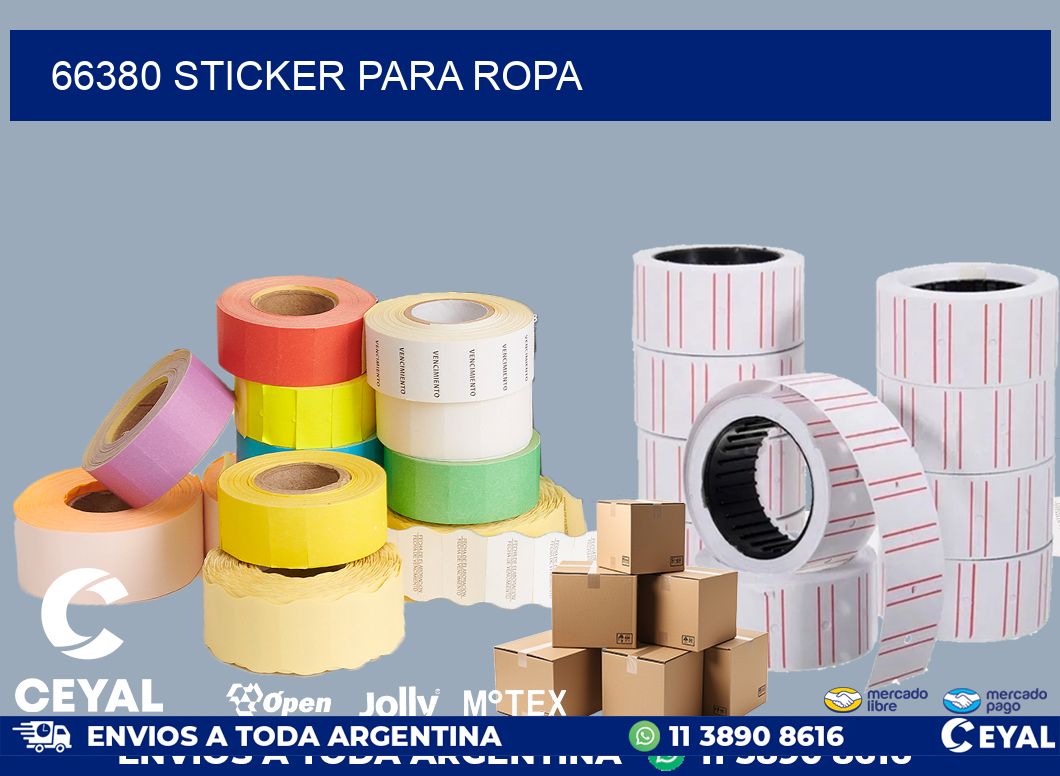 66380 STICKER PARA ROPA